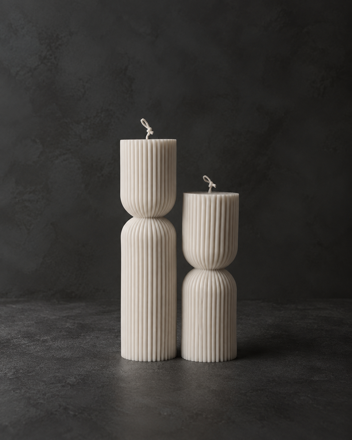 Ribbed Candle Set